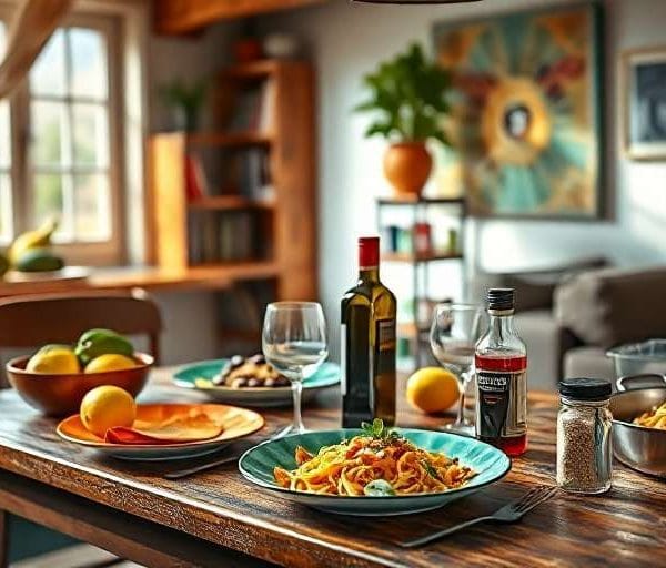 cocinar en un alquiler vacacional