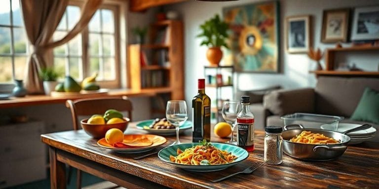 cocinar en un alquiler vacacional